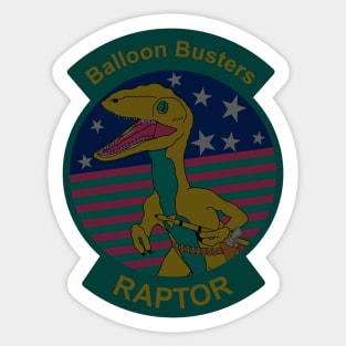 Chinese Spy Balloon “Balloon Busters” F-22 raptor (subdued) patch Sticker